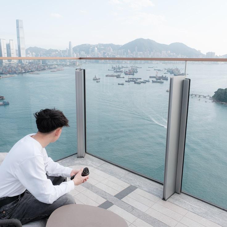 Entertainment zone at night in Portugal